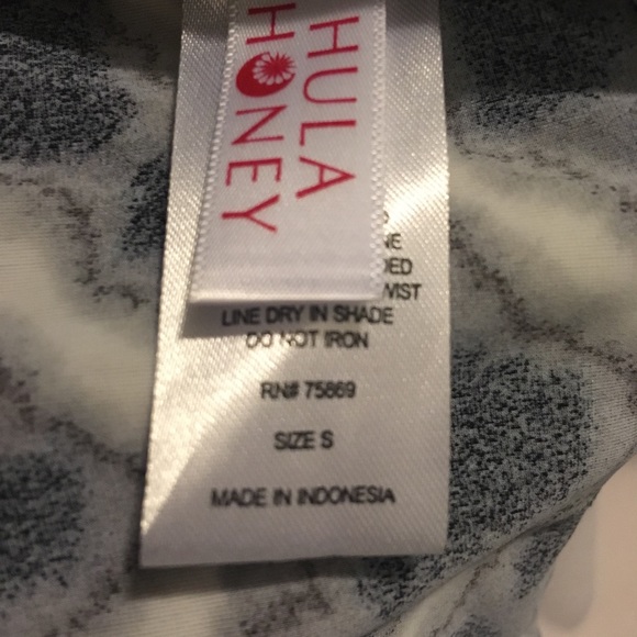 Hula Honey Black/White/Brown Swim Tankini NWT - Picture 6 of 9